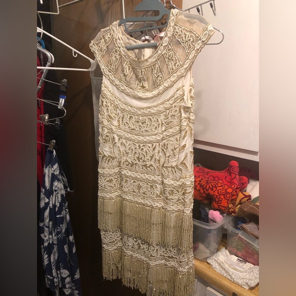 🎃Talk w/me before purchasing -Gatsby Flapper Beaded Dress-653 $60 or $50 w/offer